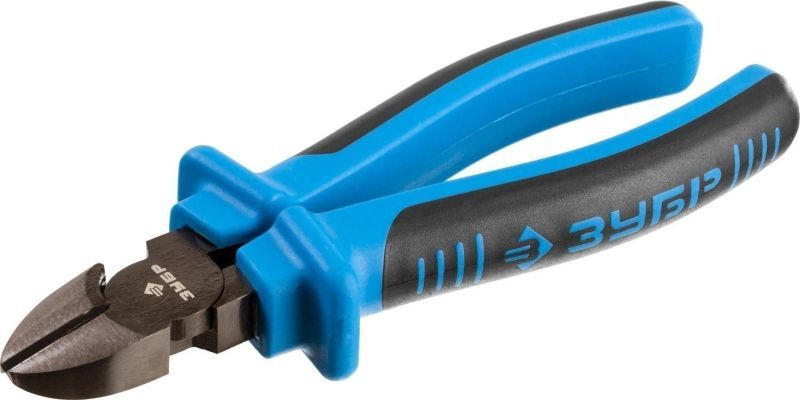 Бокорезы ЗУБР эксцентриковое расположение шарнира, особостойкое спец. покрытие Н12Х1 (никель/хром), двухкомпонентные рукоятки, 160мм