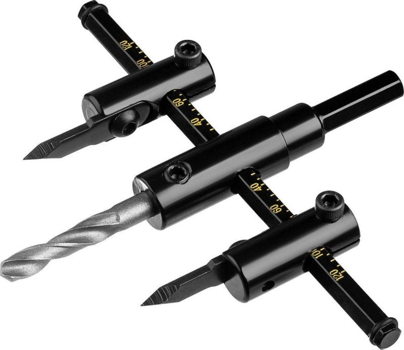 Сверло регулируемое, двухрезцовое, по дереву, "Балеринка", d=40-120мм