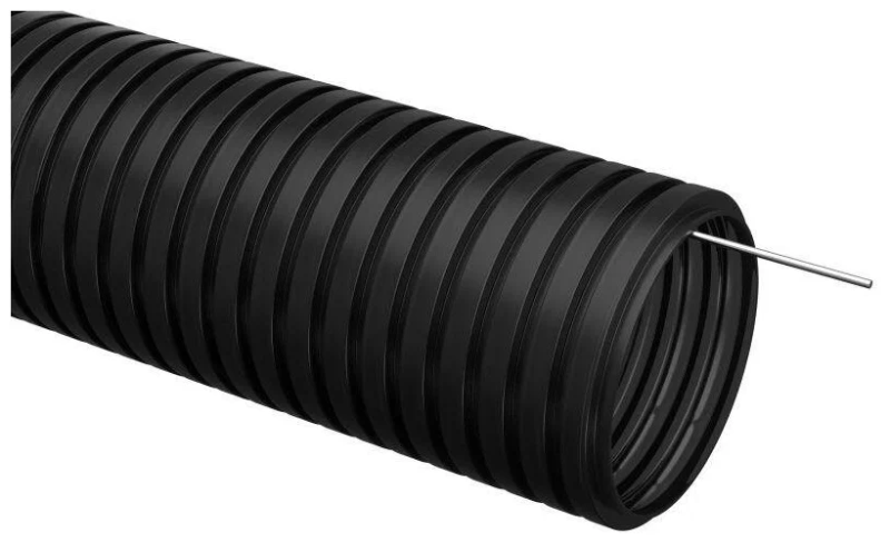 Труба гофрированная ПНД черная с зондом (100 м) 40 мм DKC 71740