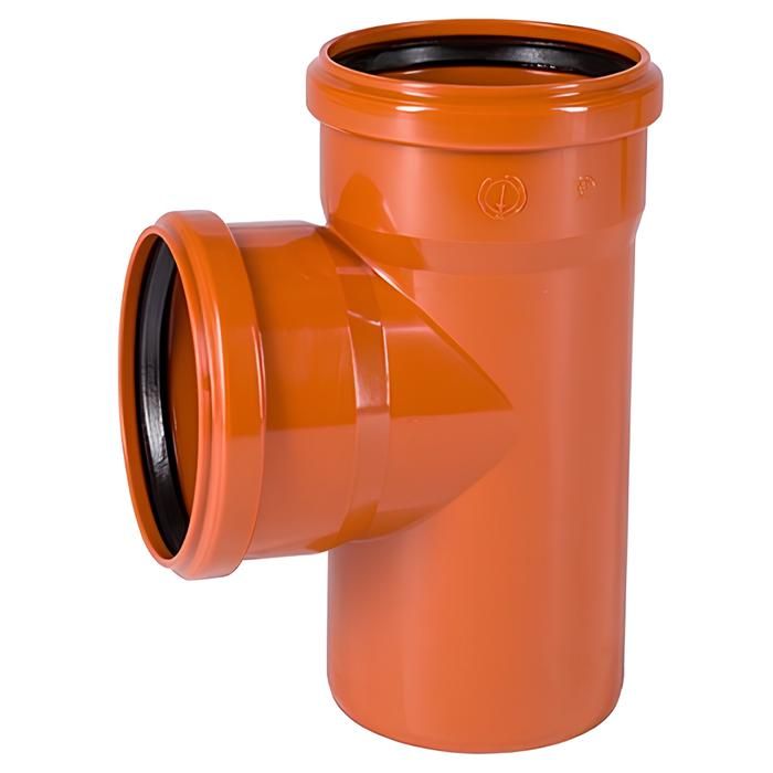 Тройник канализационный наружный Ø110 мм. - 110 мм 87°