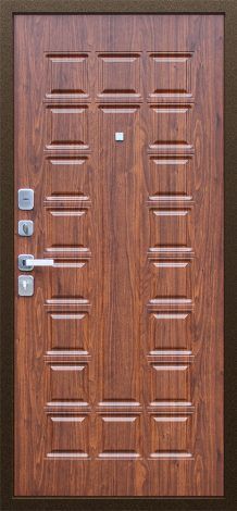 Стальная дверь Спартак «Орех темный» АСД