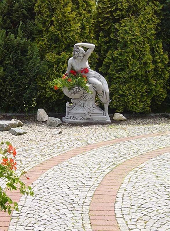 Скульптура "Девушка на вазоне" № 160