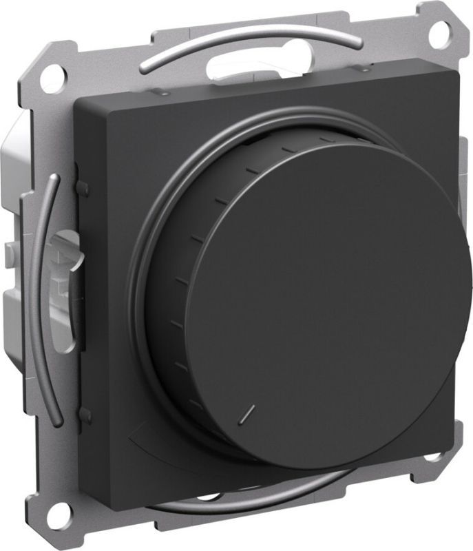 Универсальный светорегулятор (диммер) (Базальт) поворотно-нажимной, 10-400Вт, LED 3-150Вт