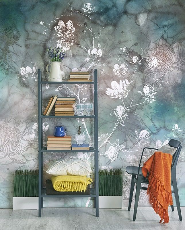 Фреска Графика Современное искусство. Цветы. Графика. ag0347