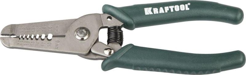 Пассатижи для снятия изоляции, 0.8 - 2.6 мм, 150 мм, KRAFTOOL