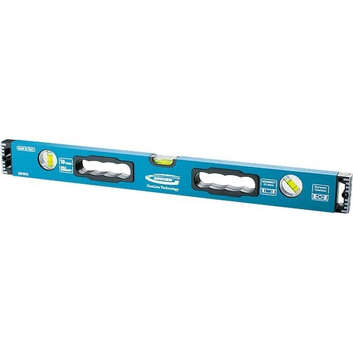 Уровень 1200мм GROSS алюминиевый усиленный,с ударопрочными заглушками,3 ампулы,точность 0,5мм/м