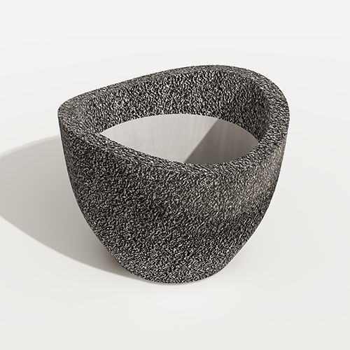 Вазон бетонный уличный Кадо большой (фактура габбро-диабаз)