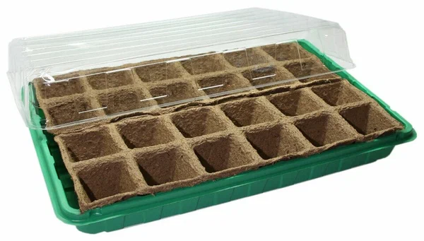 Набор для выращивания рассады с торфяными горшочками 50 х 50 24 шт + лоток