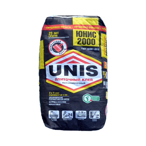 Плиточный клей Юнис 2000, 25кг