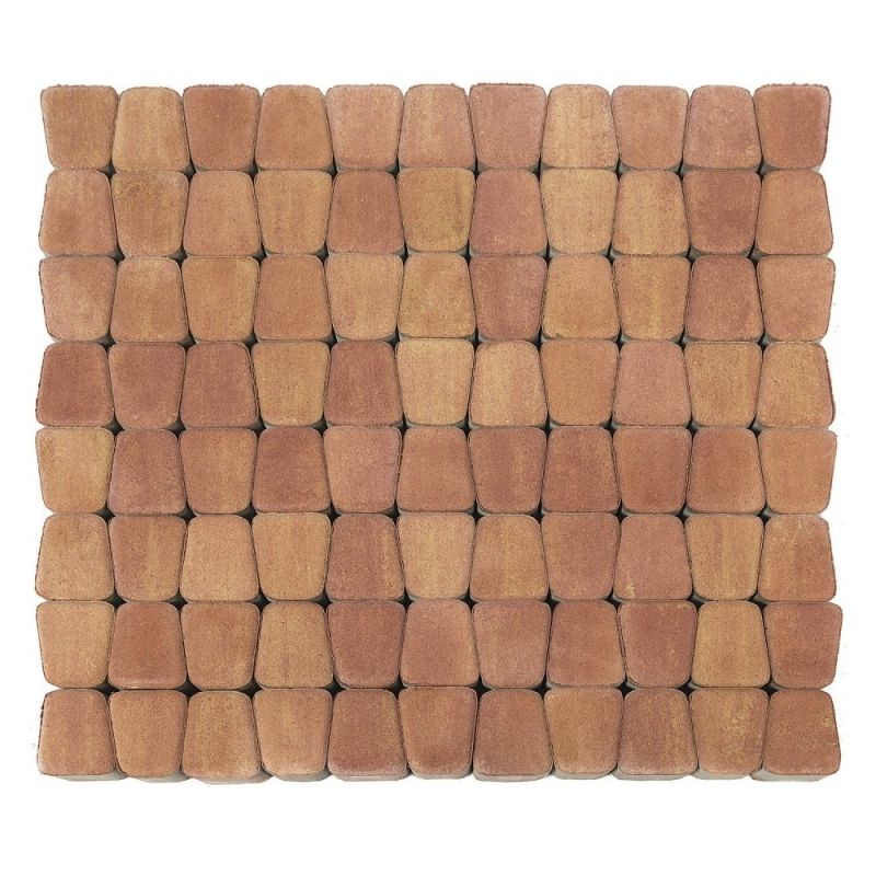 Тротуарная плитка BRAER Классико круговая Рассвет Верхний прокрас 60 мм