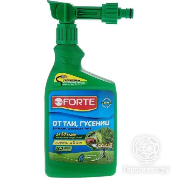 Эжектор концентрат ТЛИ, ГУСЕНИЦ и других насекомых, флакон 1 л/ 8 Bona Forte, 064-SN-TG-006331-1