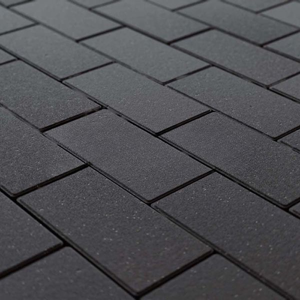 Тротуарная плитка STEINGOT Прямоугольник Черная Верхний прокрас 60 мм