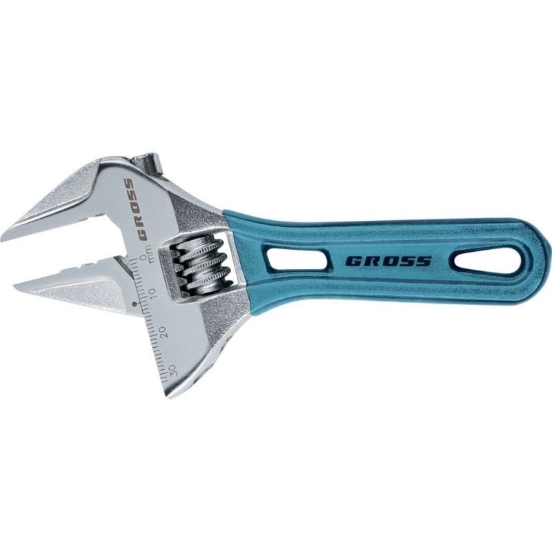 Ключ разводной, 140 мм,CrV, укороченная ручка // Gross