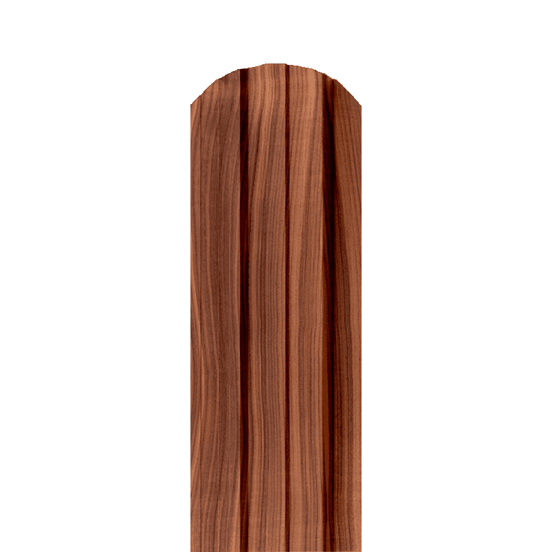 Металлический штакетник Орех 5 мм