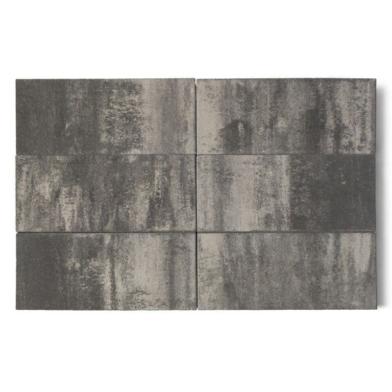 Тротуарная плитка BRAER Сити Ночь Верхний прокрас 80 мм