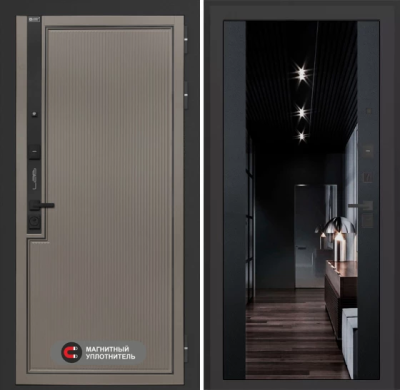 Входная дверь Лаб 1 Про с зеркалом (тонированное) Максимум