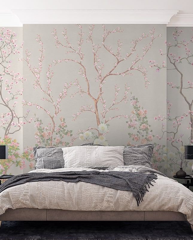 Фреска Графика Шинуазри. Японский сад. ag0198