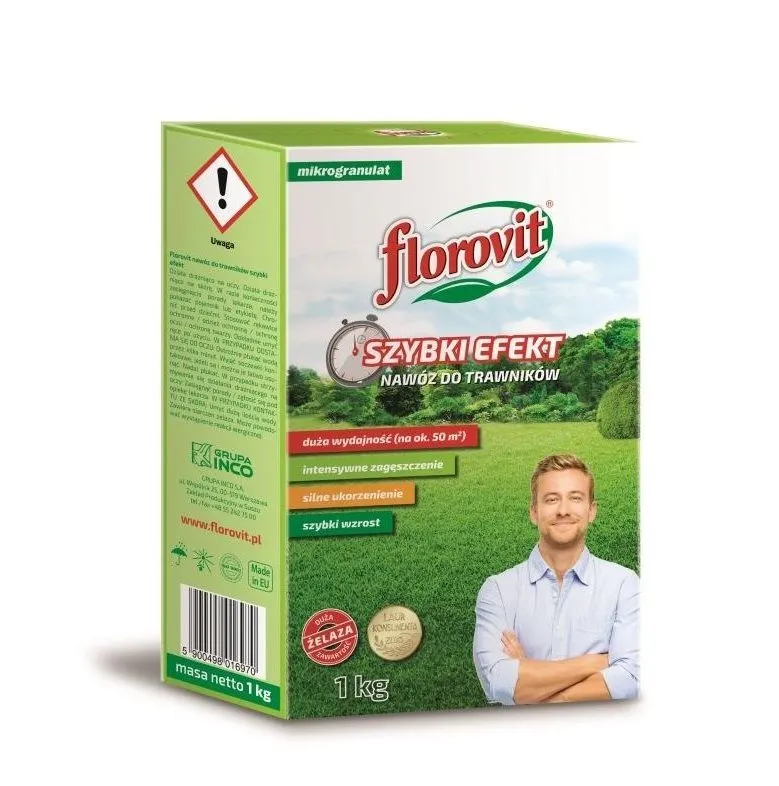 Florovit гранулированный быстрого действия для газонов 1 кг