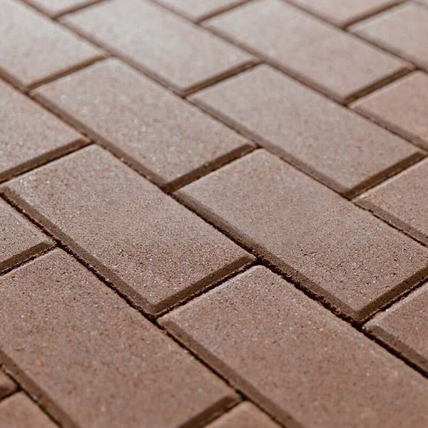 Тротуарная плитка STEINGOT Прямоугольник Коричневая Верхний прокрас 60 мм