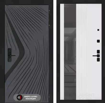 Входная дверь LEOLAB с Зеркалом 32 тонированным