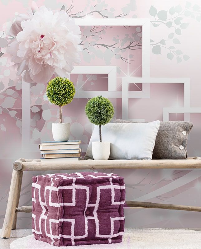 Фреска Графика Цветочная фантазия. Геометрия. ag0346