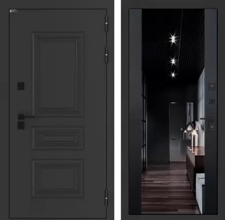 Входная дверь Аляска Лайт с Зеркалом тонированным Максимум