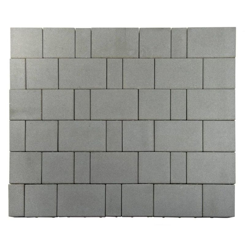 Тротуарная плитка BRAER Старый город Ландхаус Серый Полный прокрас 80 мм