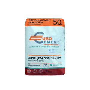 Евроцемент М-500, 50 кг. Цемрос