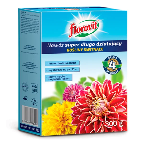 Florovit гранулированный супер пролонгированного действия для цветущих растений 300г