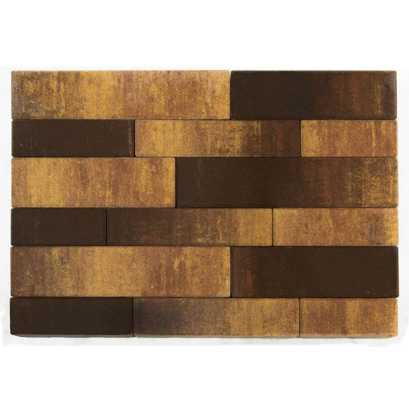 Тротуарная плитка BRAER Домино Сафари Верхний прокрас 60 мм