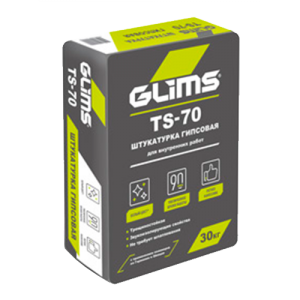 Штукатурка гипсовая TS-70 Glims, 30кг