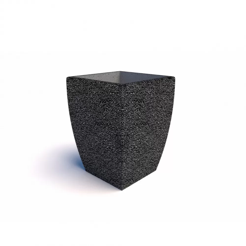 Вазон бетонный уличный Балтема (фактура  габбро-диабаз)