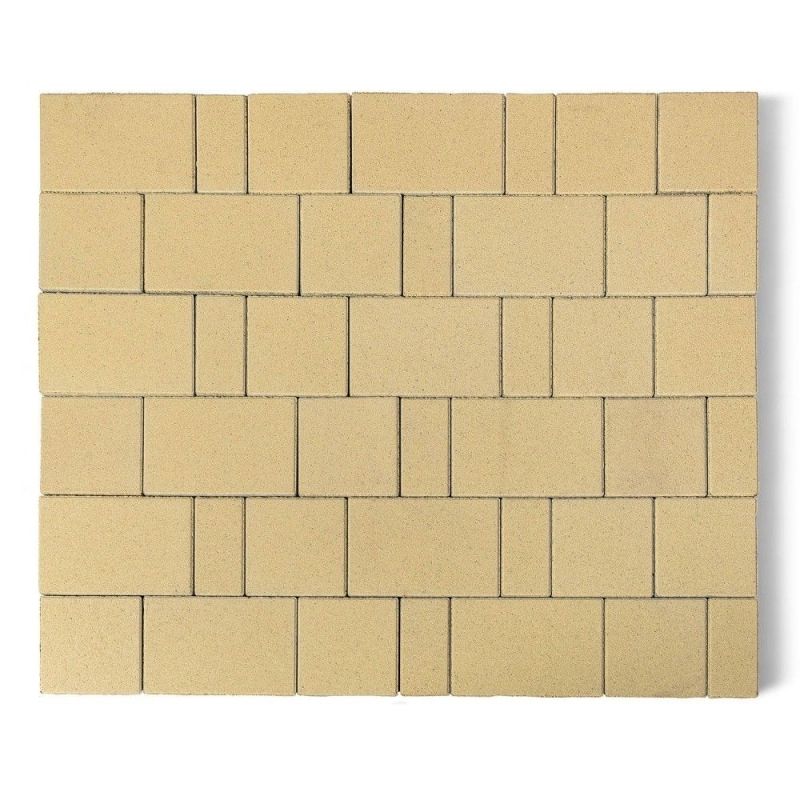 Тротуарная плитка BRAER Старый город Ландхаус Песочный Верхний прокрас 80 мм