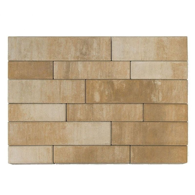 Тротуарная плитка BRAER Домино Плато Верхний прокрас 60 мм