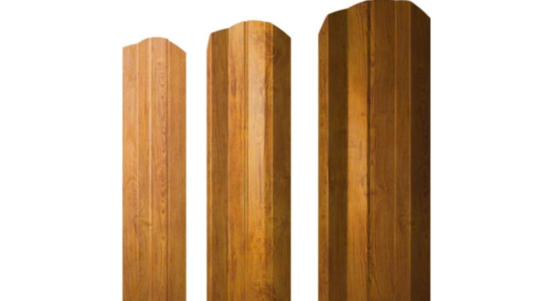 Металлический штакетник Золотой дуб 5 мм