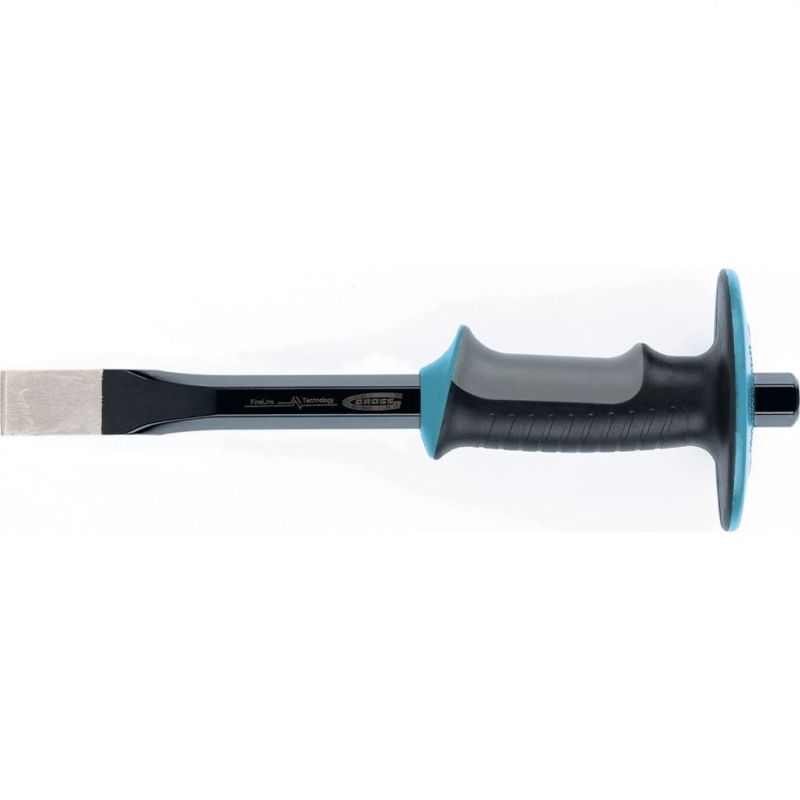 Зубило-скарпель, 305х25 мм, трехкомпон. эргоном. рук-ка,защитный протектор,антикорроз. покр.// Gross