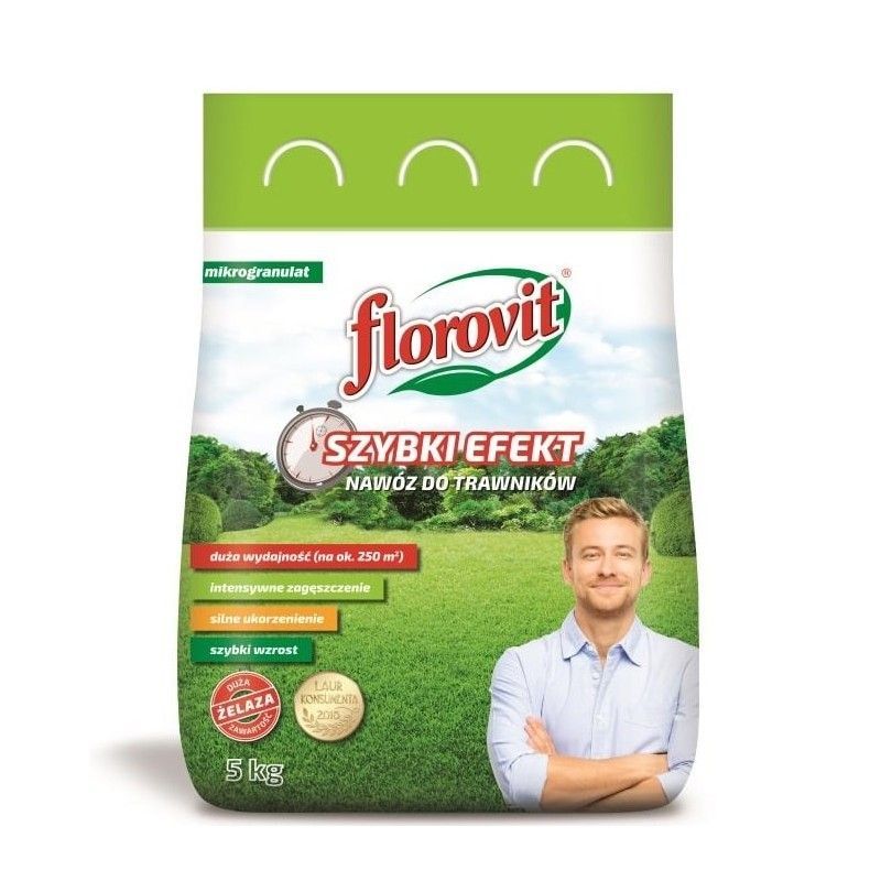 Florovit гранулированный быстрого действия для газонов 5 кг