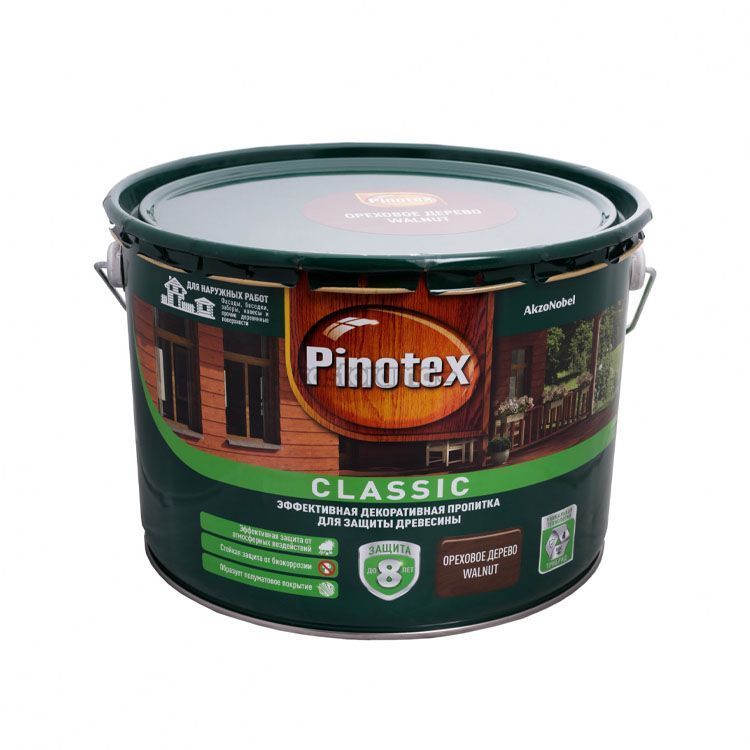 Пропитка Pinotex Classic (Красное дерево), 9 л