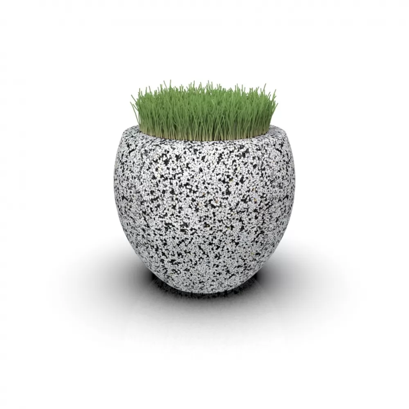 Вазон бетонный уличный Бэлли (фактура шахматка)