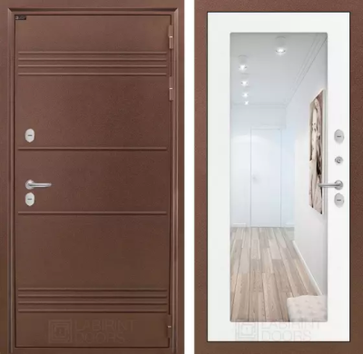 Входная дверь Термо Лайт с Зеркалом 18