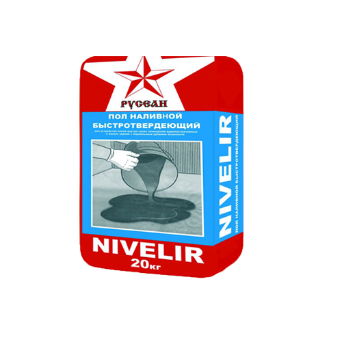 Наливной пол Русеан нивелир, 20кг