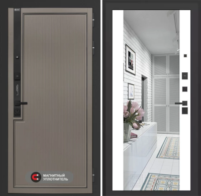 Входная дверь Лаб 1 Про с зеркалом Максимум