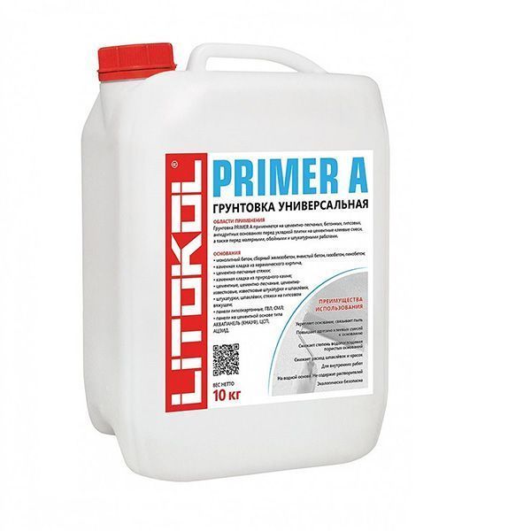 LITOKOL PRIMER A грунтовка универсальная глубокого проникновения (10кг)