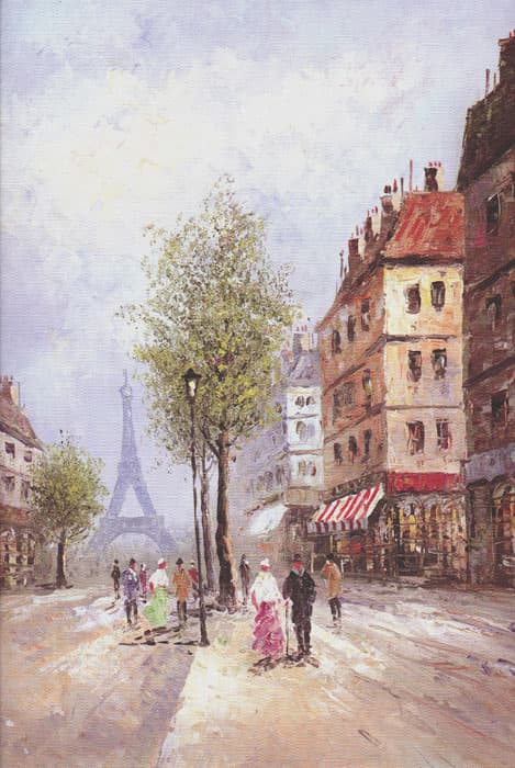 Фреска Парижская улочка