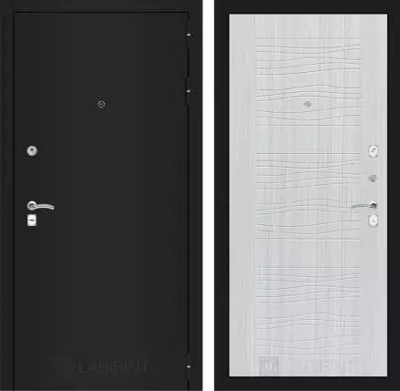 Входная дверь CLASSIC шагрень черная 06