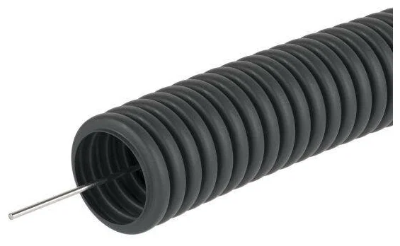 Труба гофрированная ПВХ черная с зондом (100 м) 40 мм DKC 91940
