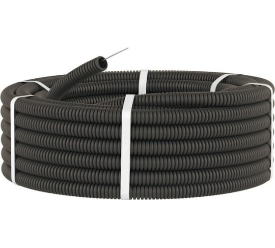 Труба гофрированная ПВХ черная с зондом (100 м) 32 мм DKC 91932