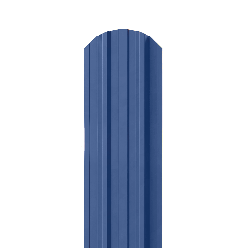 Металлический штакетник цвет Ультрамариново-синий Ral 5002 4 мм