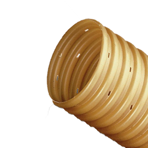 Дренажная гофрированная ПВХ труба  O60 мм без фильтра