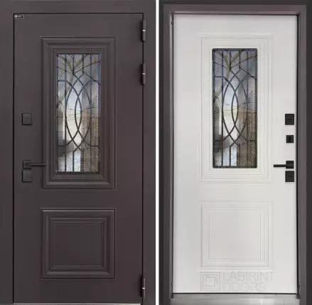 Входная дверь Сияна коричневая 8019